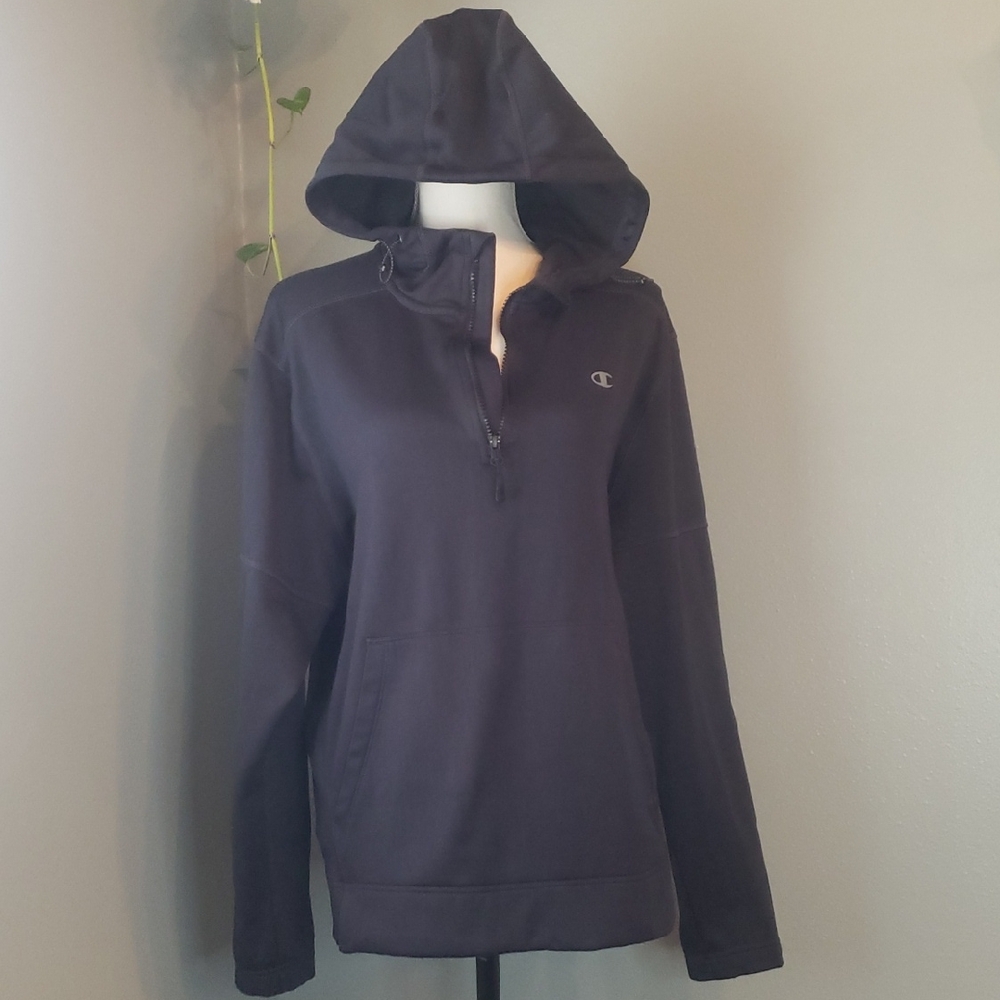 Champion Women's Dark Navy Qaurter Zip Hoodie